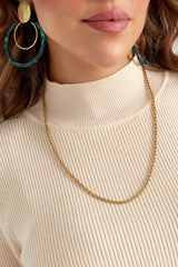 Ketting Twist 60cm - goud