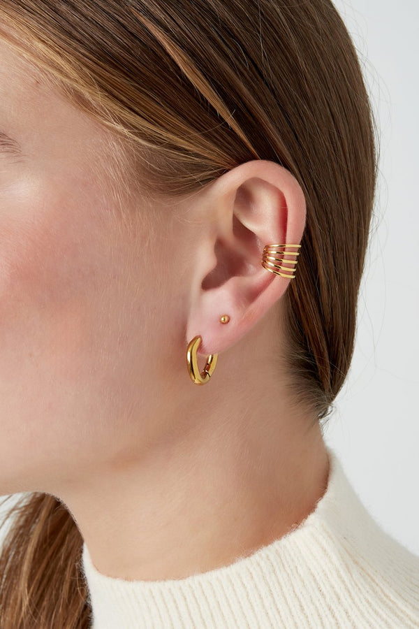 Oorbellen earcuff - goud