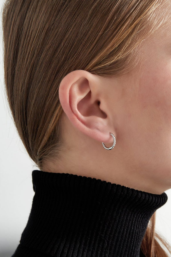 Oorbellen twist - zilver