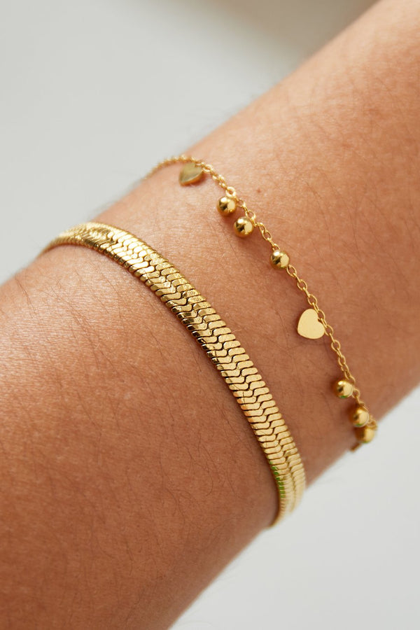 Armband line twist - goud