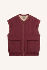 Gio sleeveless jacket wine