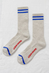 Extended Boyfriend Socks: Navy