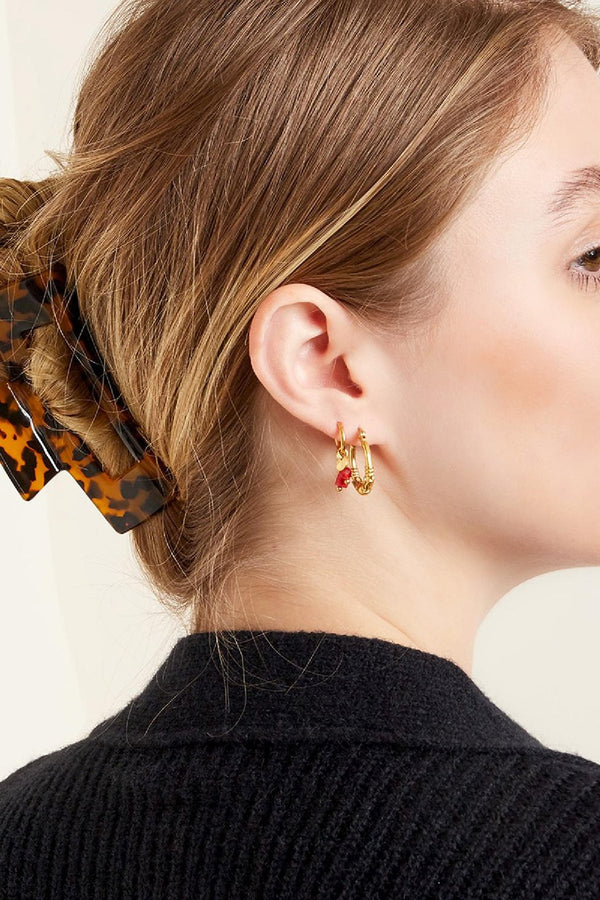 Hair clip brown L
