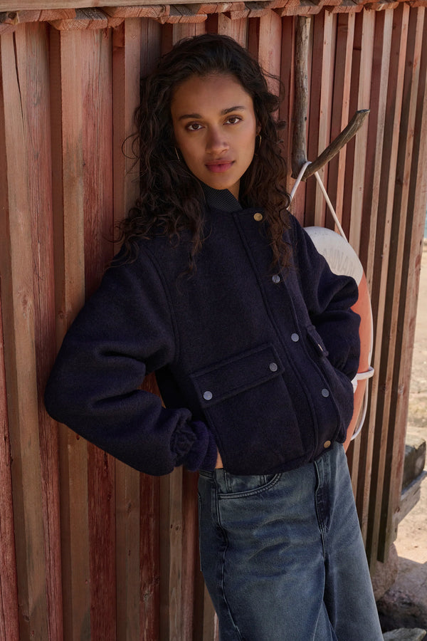 Maggie wool jacket - Dark navy