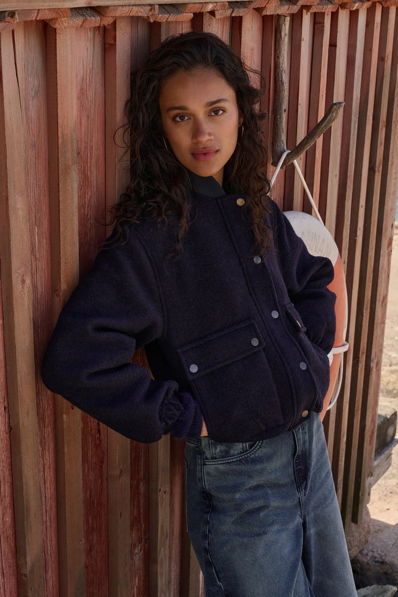 Maggie wool jacket - Dark navy
