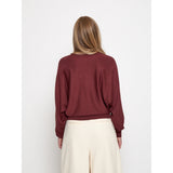 Dana batsleeve knit pull - Andorra red