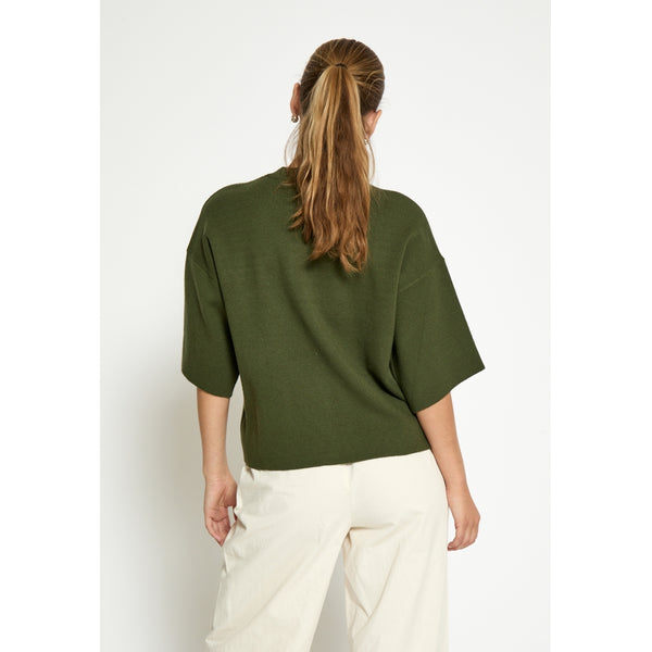 Lupi knit T-shirt Rifle green