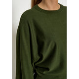 Tess knit T-shirt Rifle green