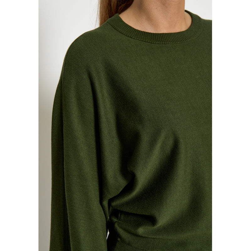 Tess knit T-shirt Rifle green