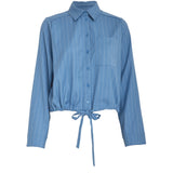 Odelia Shirt Skyway blue stripe