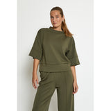 Dicette Half Sleeve Blouse - Grape leaf