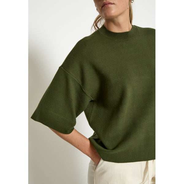 Lupi knit T-shirt Rifle green