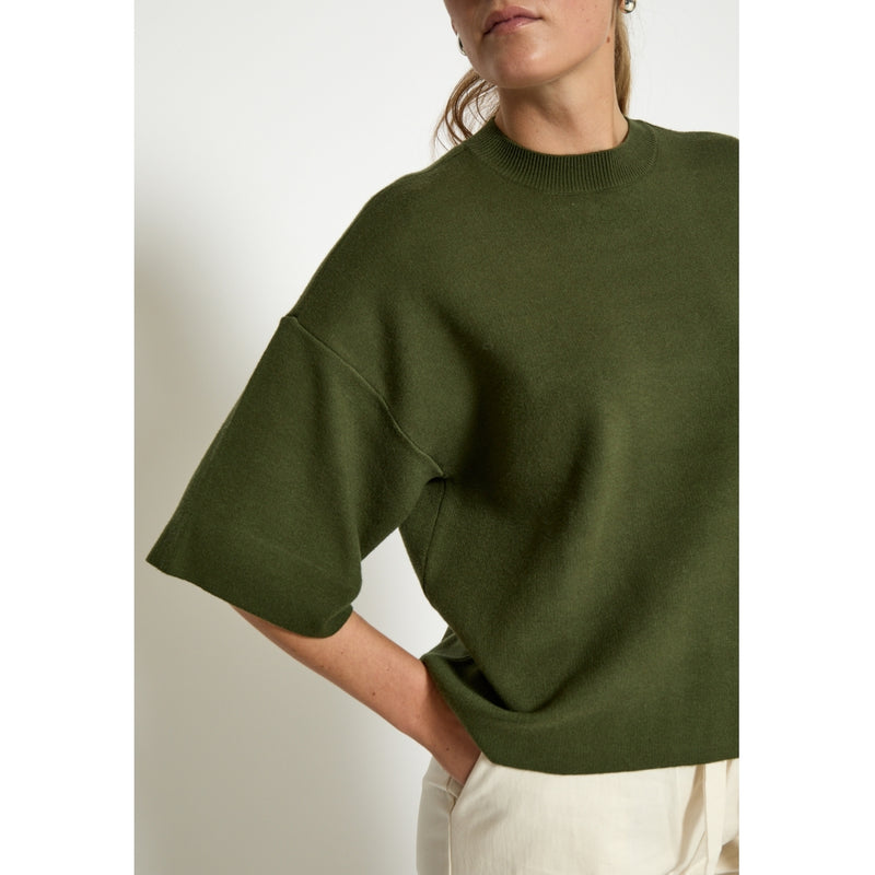 Lupi knit T-shirt Rifle green