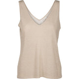 Carli knit top Gold metallic