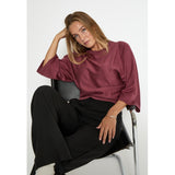 Tess knit T-shirt Roan rouge