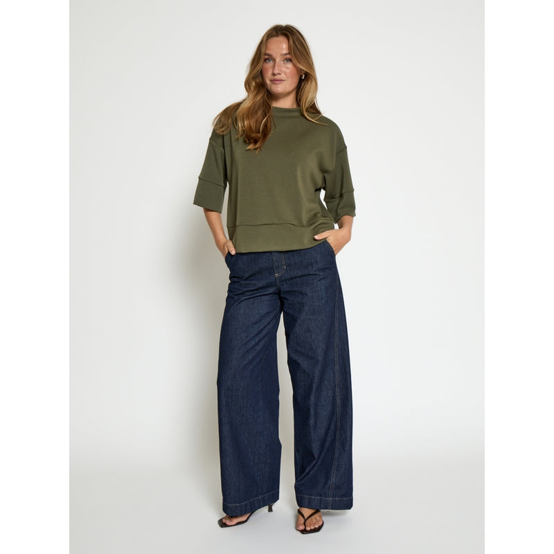 Dicette Half Sleeve Blouse - Grape leaf