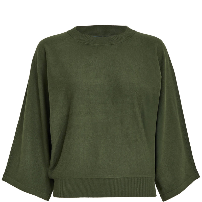 Tess knit T-shirt Rifle green