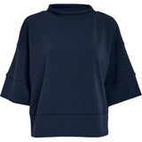 Dicette Half Sleeve Blouse - Black iris