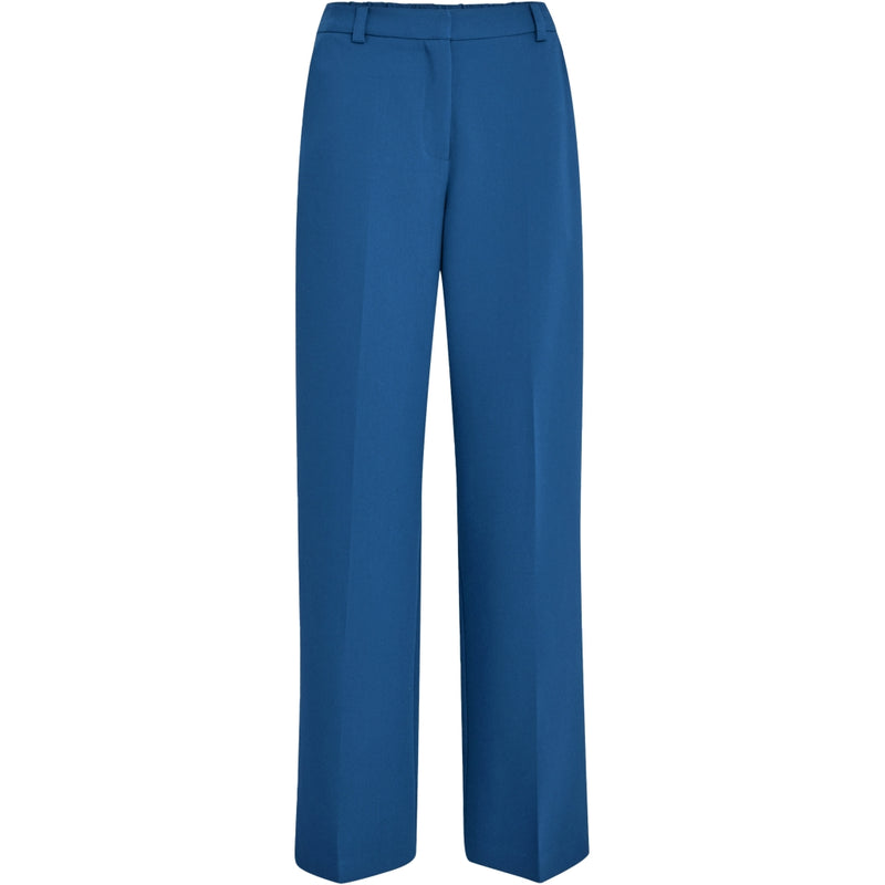 Delia mid waisted straight pant - Palace Blue