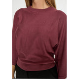 Tess knit T-shirt Roan rouge