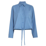 Odelia Shirt Skyway blue stripe