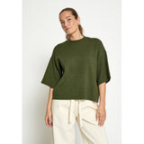 Lupi knit T-shirt Rifle green