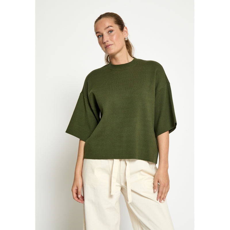 Lupi knit T-shirt Rifle green