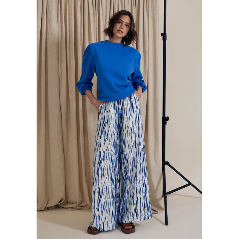 Gigi pant Palace blue print