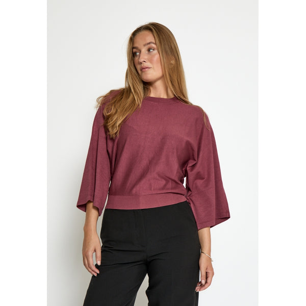 Tess knit T-shirt Roan rouge