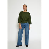 Tess knit T-shirt Rifle green