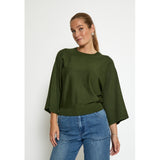 Tess knit T-shirt Rifle green