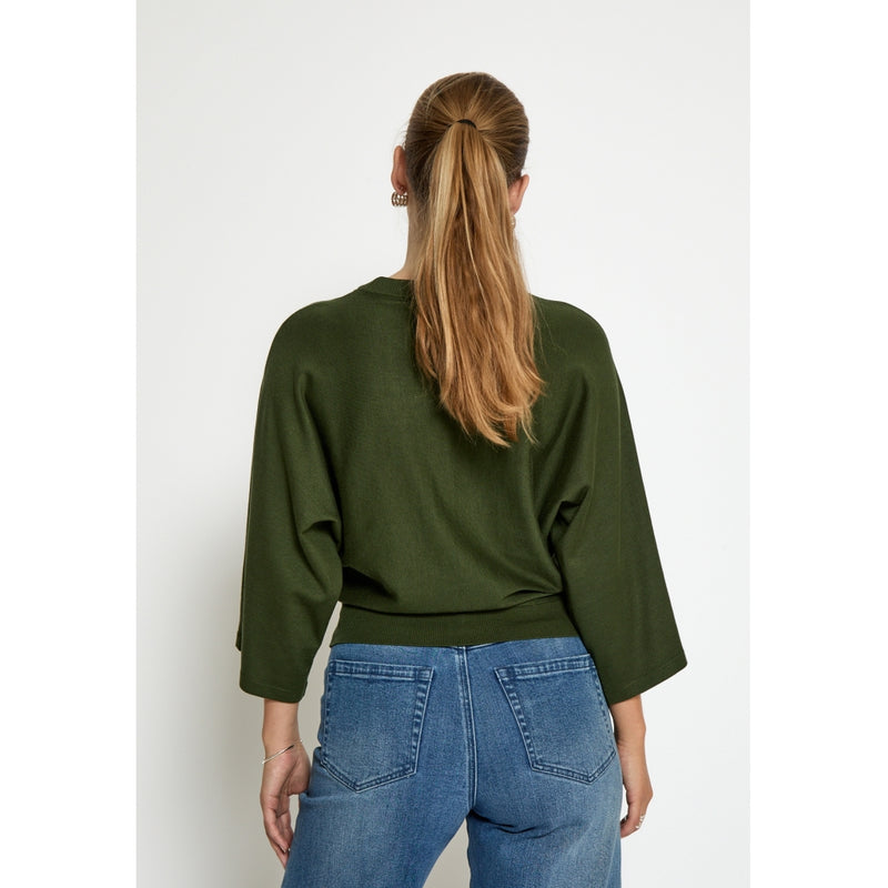 Tess knit T-shirt Rifle green