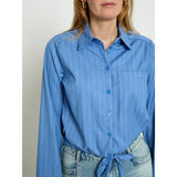 Odelia Shirt Skyway blue stripe