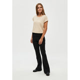 Carlina knit tee metallic gold