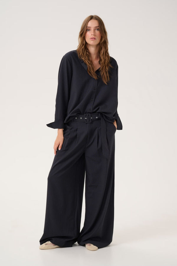 Vitta high wide pants Sapphire blue