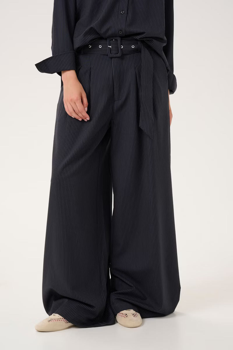 Vitta high wide pants Sapphire blue