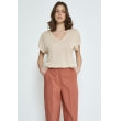 Carlina knit tee gold metallic