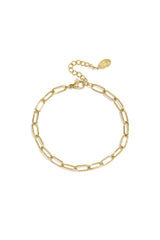 Basic Stainless Steel Link Bracelet Gold