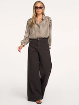 Marlene pants Chocolate plum
