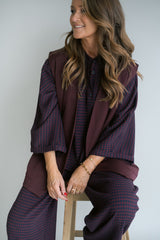 Sam Pants Bordeaux Check