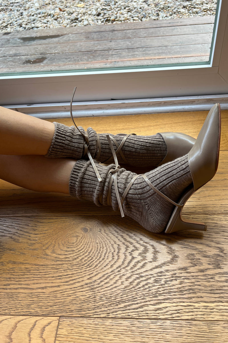 Cottage Socks: Ht. Grey