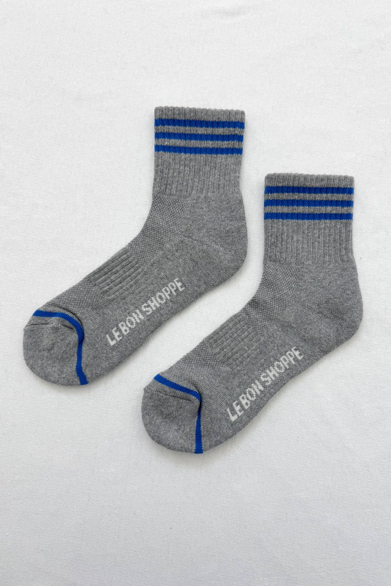 Girlfriend Socks: Bright Grey