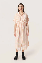 Giselle Saphira dress Tangerine stripe
