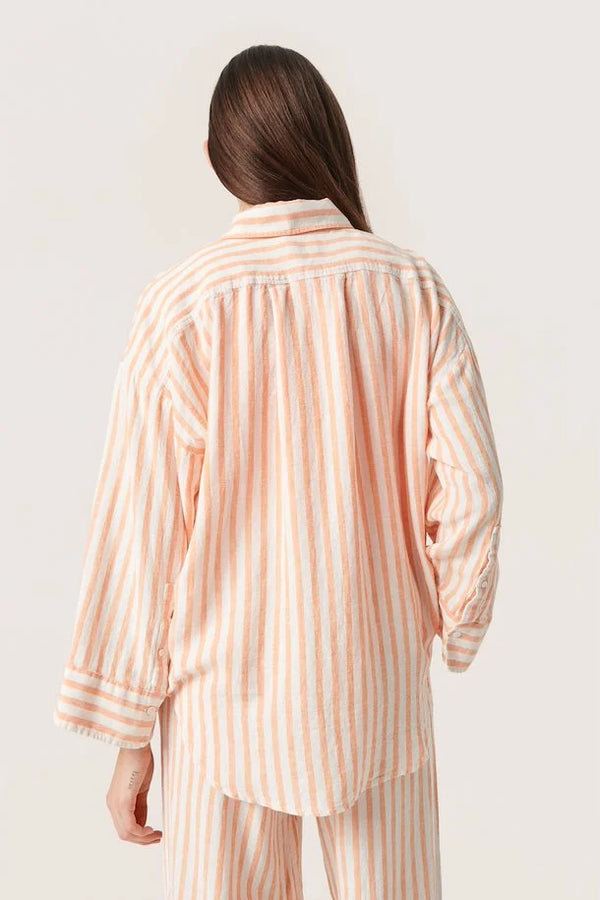 Giselle Hela shirt Tangerine stripe