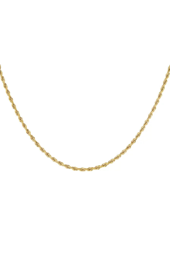 ketting twist - goud 40 cm