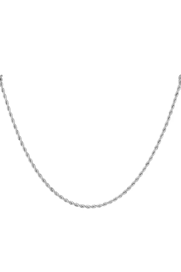 Ketting Twist 60cm - zilver