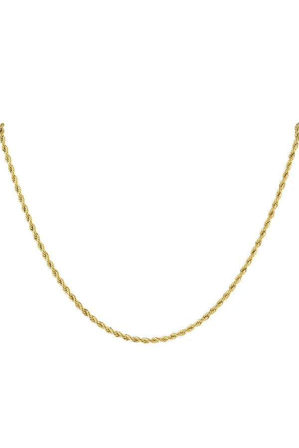 Ketting Twist 60cm - goud