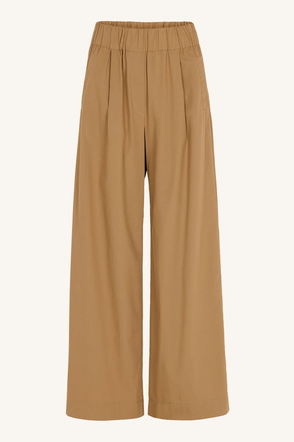 Benji poplin pants Camel