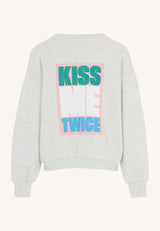 Bibi Kiss sweater Light grey melee