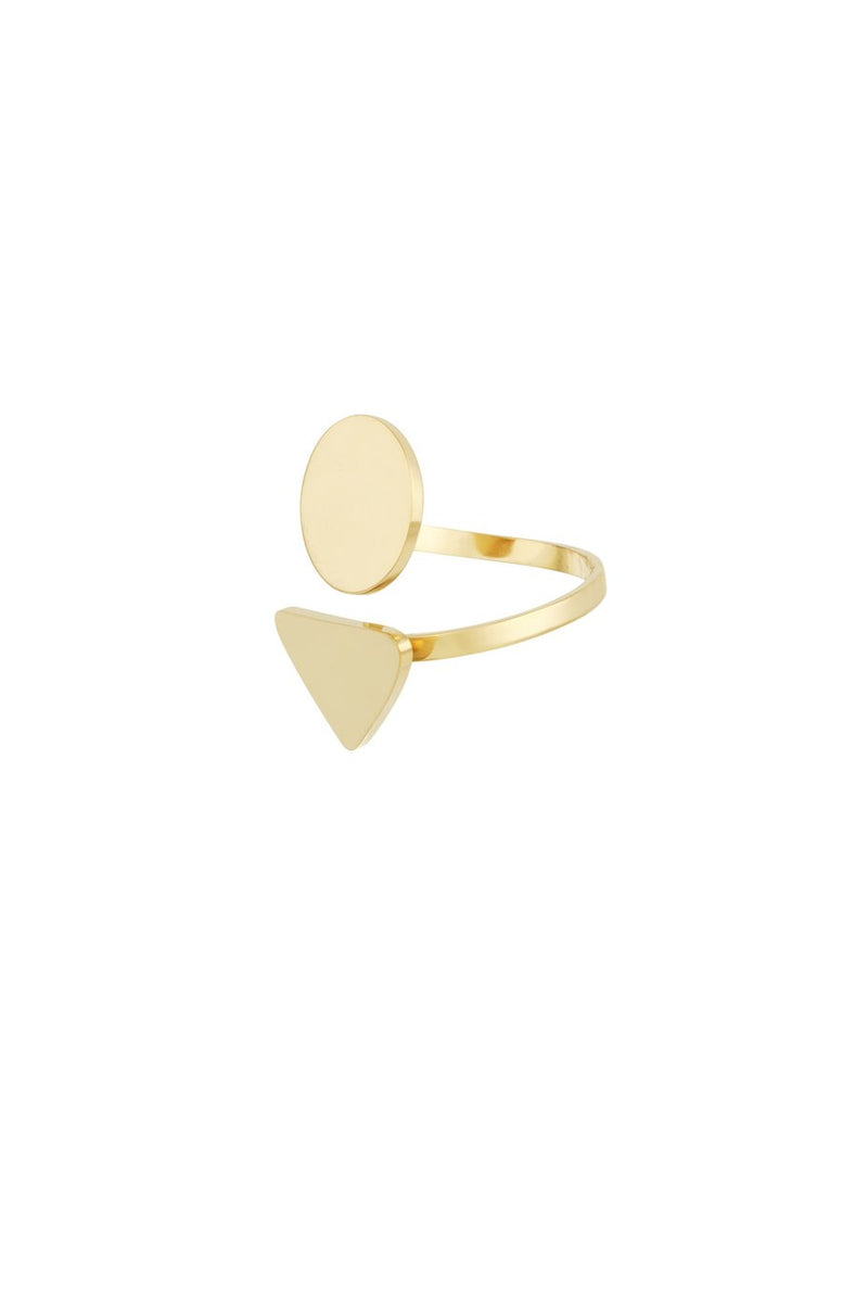 Opal flats ring Gold
